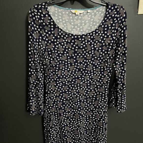 Boden Bird Bell Sleeve Shift  Dress Size 6 - Picture 6 of 16